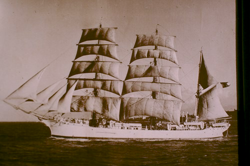 Galatea under full sail